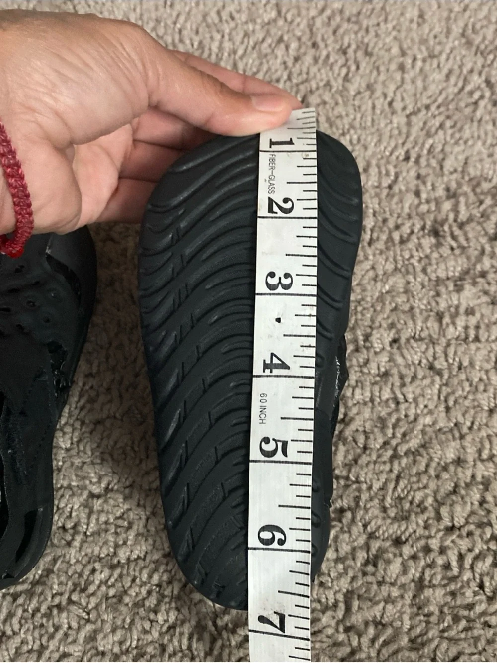 Nike Sunray protect Black Sandals with White Swoosh Accent size 7